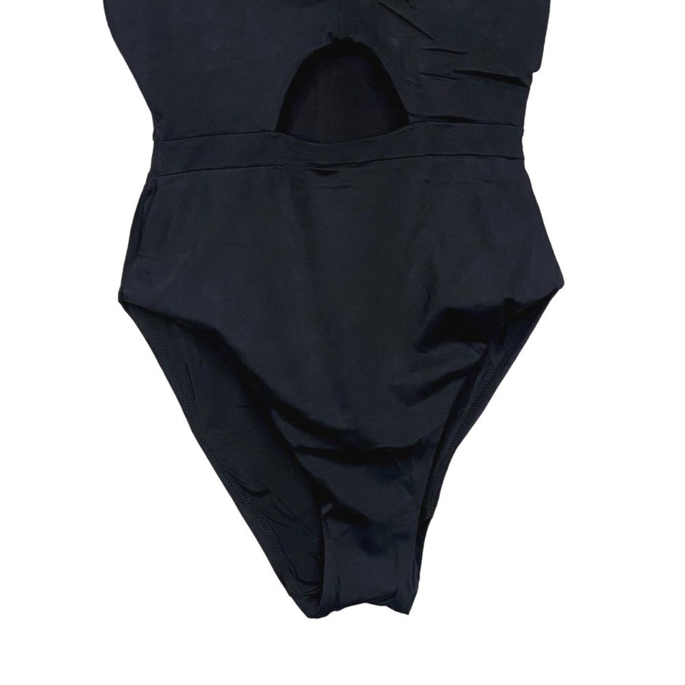 NWT Andie The Samoa One Piece Swimsuit Keyhole V Neck Removable Cups S Black - Picture 7 of 11